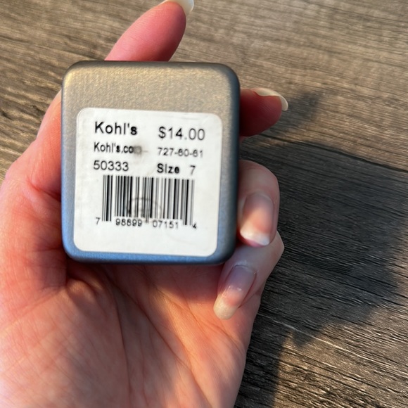 Kohls Silver ring nwt - Picture 4 of 5